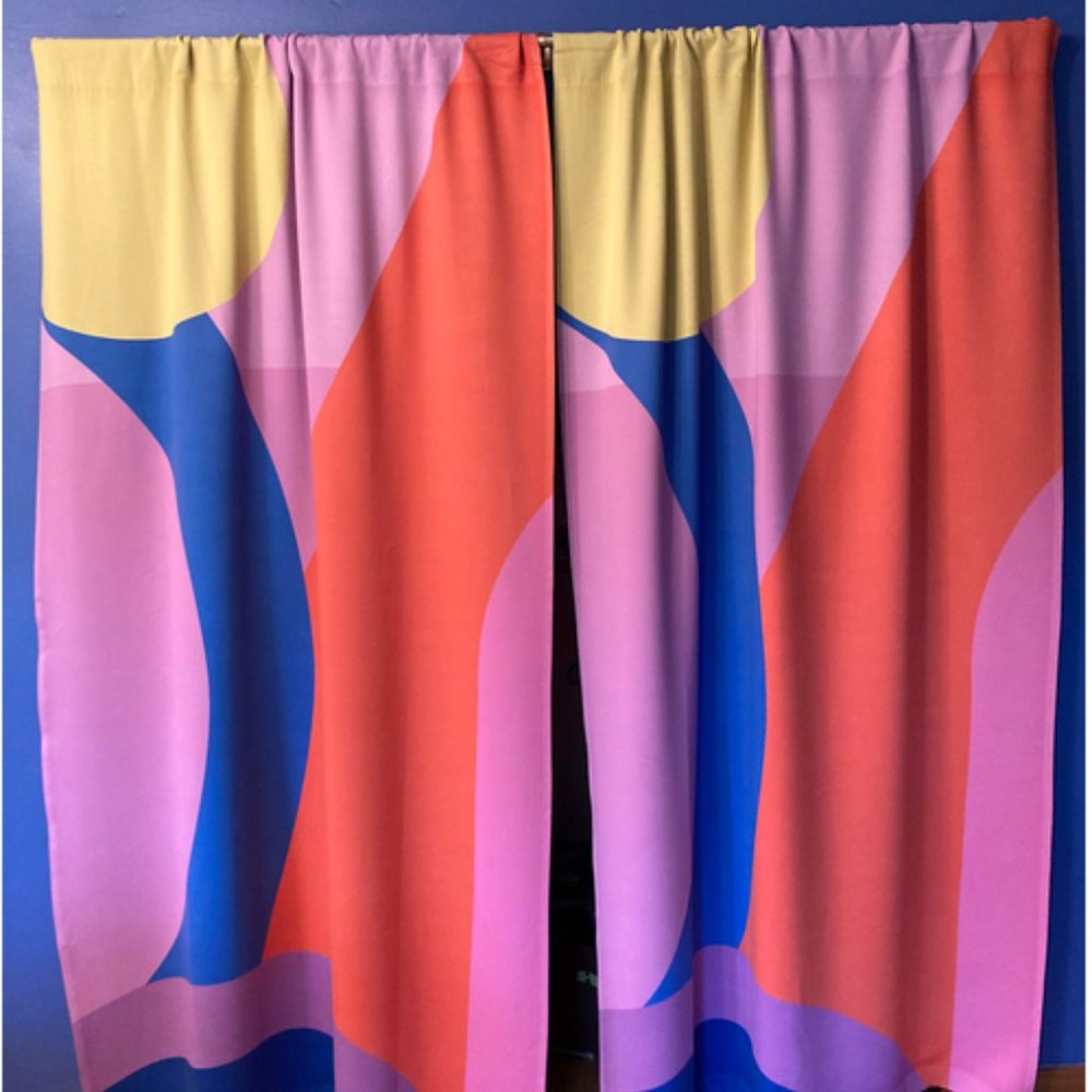Society6 multi-color curtains